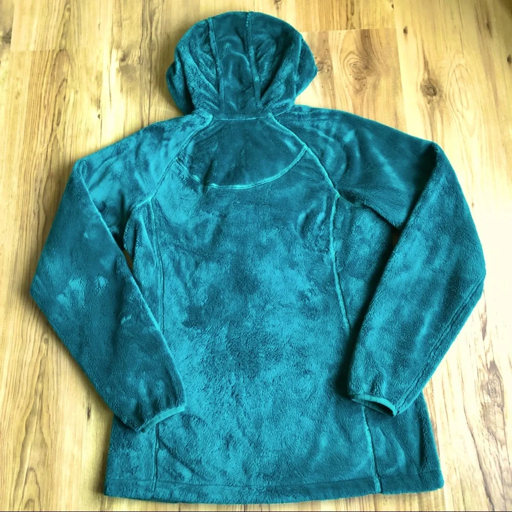 EDDIE BAUER Plush Fleece Jacket Hoodie Medium Women’s - Picture 2 of 14
